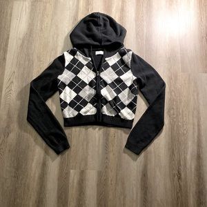 Black checkered jacket